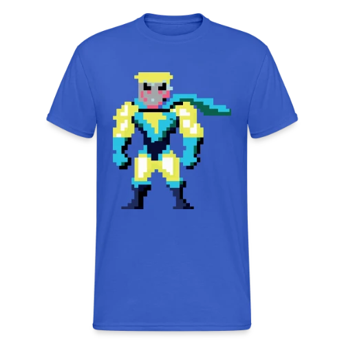 Super-Héros Pixel Franck - T-shirt Gildan épais homme
