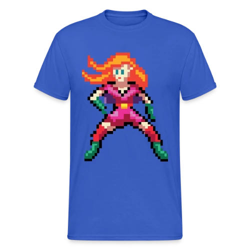 Super-Héroïne Rouge - T-shirt Gildan épais homme