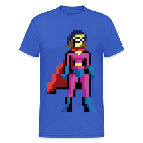 Super-Héroïne Pixel Anna - T-shirt Gildan épais homme