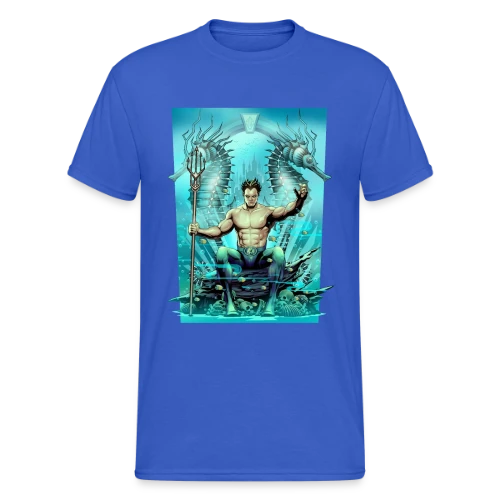 Vague Aquatique - T-shirt Gildan épais homme
