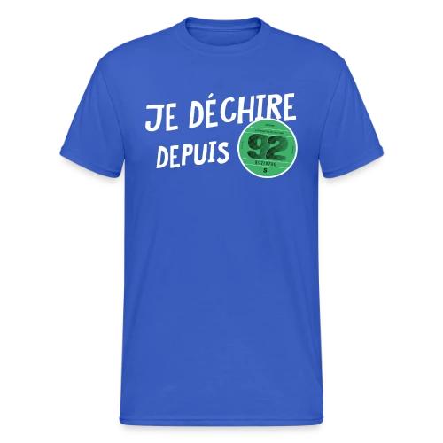 T-shirt Anniversaire 1992 'Je Dékire' - Vignette Automobile Rétro - T-shirt Gildan épais homme