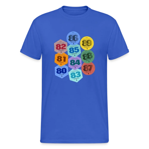 Vignette Auto Rétro Années 80 - T-shirt Gildan épais homme