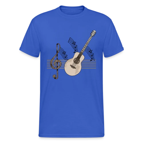 Guitare Passion Musique - T-shirt Gildan épais homme