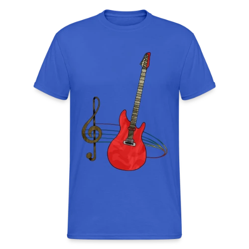 T-shirt Guitare Passion - T-shirt Gildan épais homme