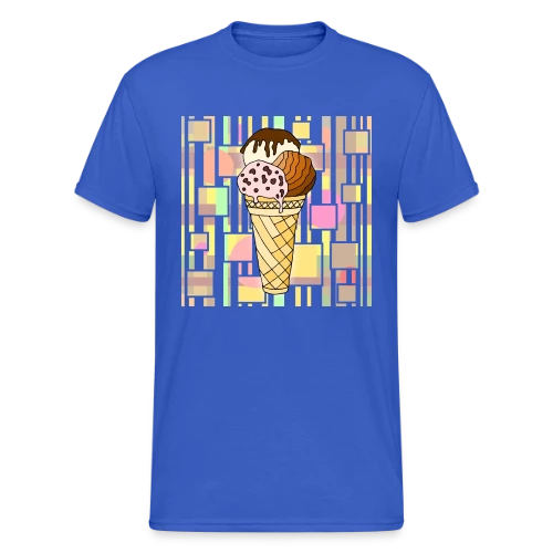 Plaisir Glacé Gourmand - T-shirt Gildan épais homme