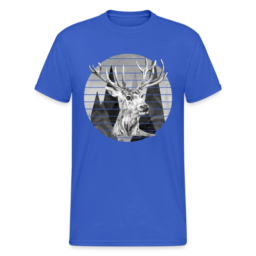Cerf Majestueux - T-shirt Gildan épais homme