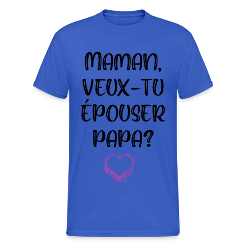 Demande en Mariage Enfant - T-shirt Gildan épais homme