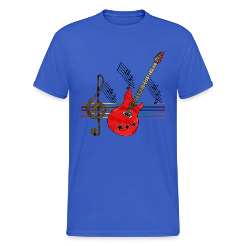 Guitare Addict - T-shirt Gildan épais homme