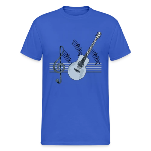 Mélodie Guitare - T-shirt Gildan épais homme