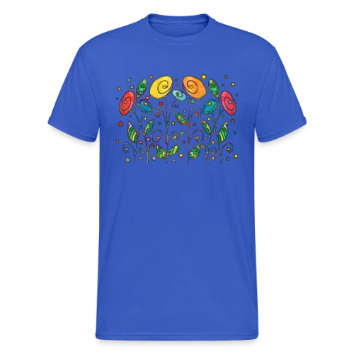 Fleurs Éclatantes - T-shirt Gildan épais homme