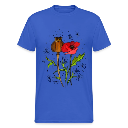Éclat Floral - T-shirt Gildan épais homme
