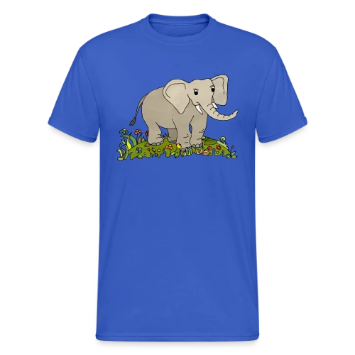 L'Éléphant Majestueux - T-shirt Gildan épais homme