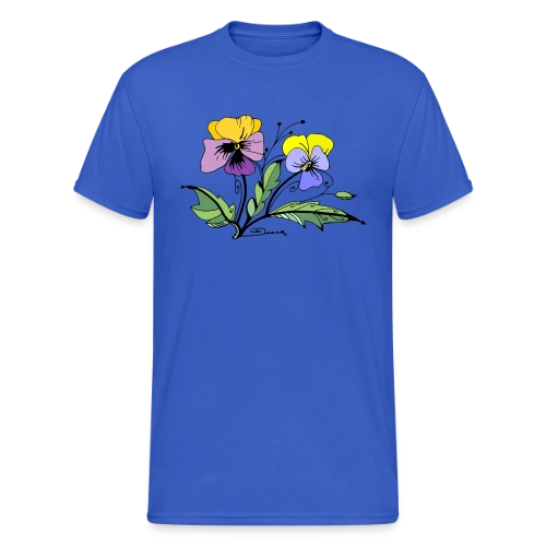 Éclat Floral - T-shirt Gildan épais homme