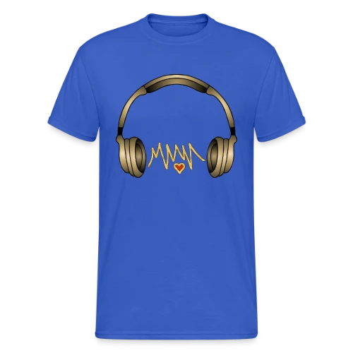 Casque Audio Style Urbain - T-shirt Gildan épais homme