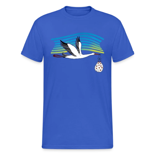 Cigogne Majestueuse - T-shirt Gildan épais homme