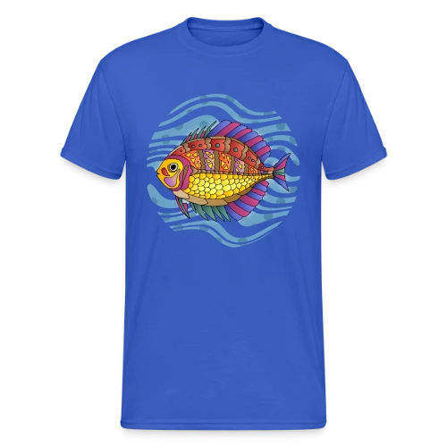 Passion Pêche - T-shirt Gildan épais homme