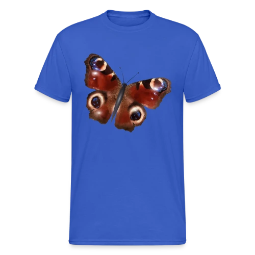 Élégance du Papillon Paon - T-shirt Gildan épais homme