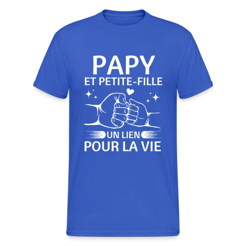 T-Shirt Papy et Petite-Fille - Un Lien pour la Vie - T-shirt Gildan épais homme