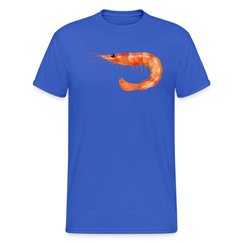 Crevette Rose Scampi Style Croquis - T-shirt Gildan épais homme