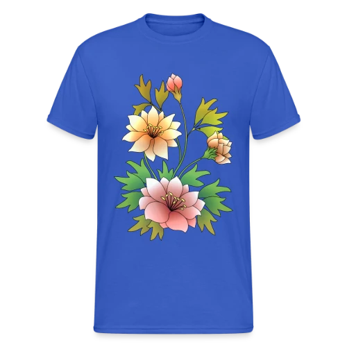 Éclat Floral - T-shirt Gildan épais homme