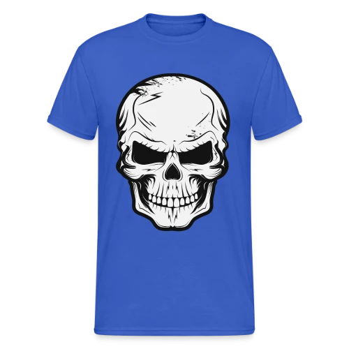 Crâne Sinistre et Malicieux - T-shirt Gildan épais homme
