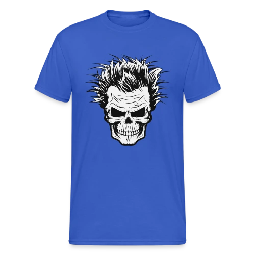 Crâne de Savant Fou - T-shirt Gildan épais homme