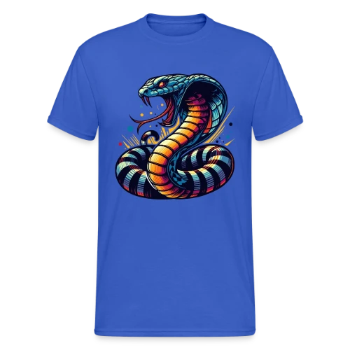 T-shirt Cobra Vibrant : Style Sauvage et Énergique - T-shirt Gildan épais homme