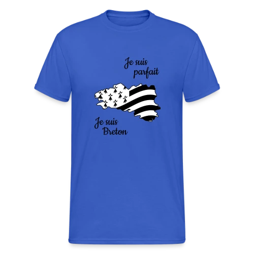 T-shirt "Je suis Breton, donc parfait !" - T-shirt Gildan épais homme