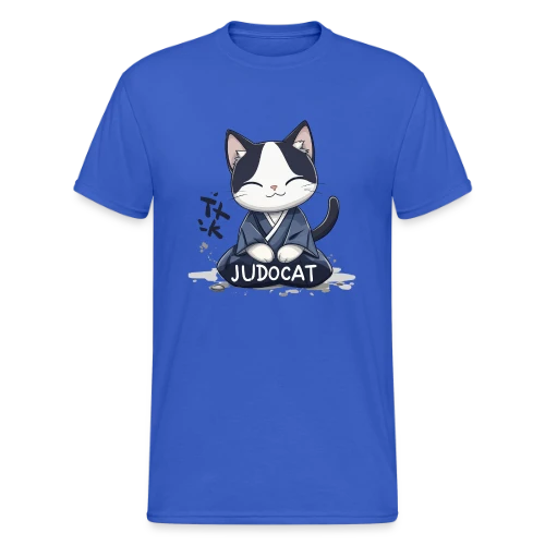 JUDOCAT: Le chat manga judoka - T-shirt Gildan épais homme