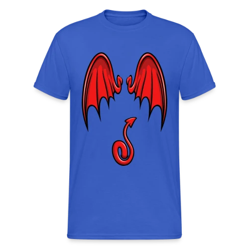 Ailes & Queue de Diable Cartoon - T-shirt Gildan épais homme