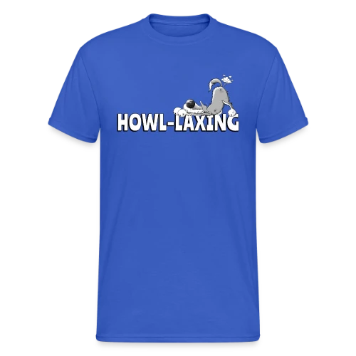 Loup qui pète - Humour animalier cartoon - T-shirt Gildan épais homme
