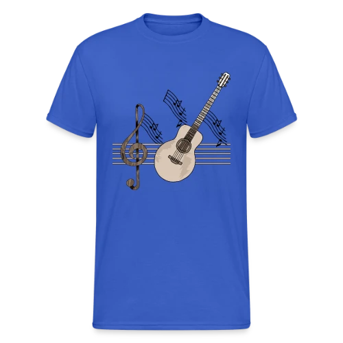 Guitare Addict - T-shirt Gildan épais homme
