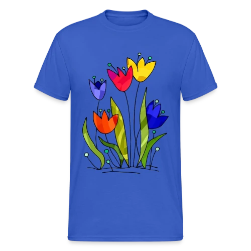 Bouquet de Fleurs - T-shirt Gildan épais homme