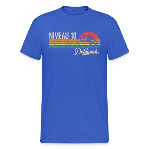 Niveau 10 Mariage Vintage - T-shirt Gildan épais homme