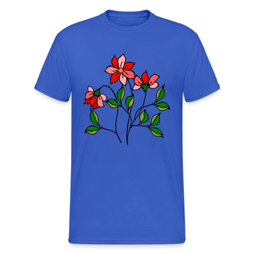 Fleurs Épanouies - T-shirt Gildan épais homme