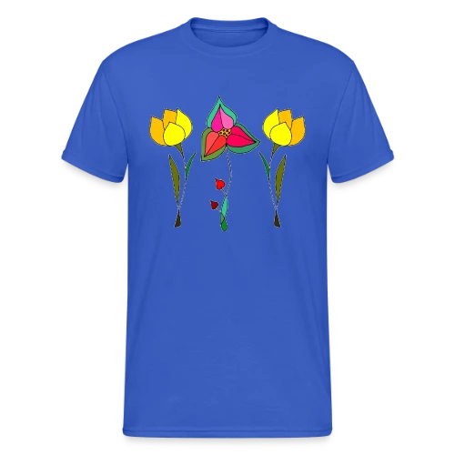 Jardin Fleuri Délicat - T-shirt Gildan épais homme