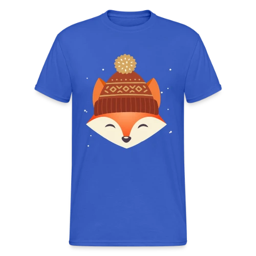 T-shirt Renard Urbain au Bonnet Stylé - T-shirt Gildan épais homme