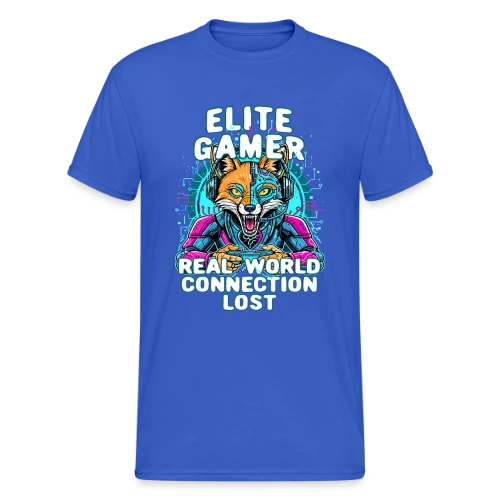 Élite Gamer : Connexion Fox Humour Geek - T-shirt Gildan épais homme