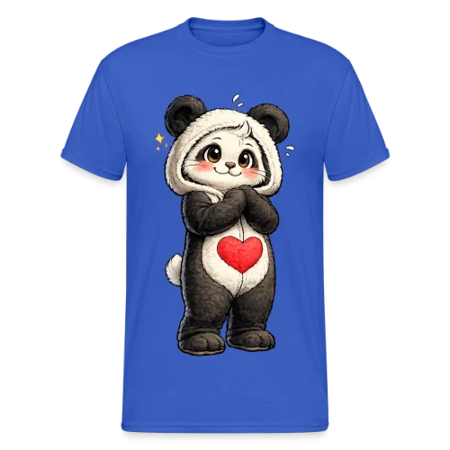 Panda en Combinaison Stylée - T-shirt Gildan épais homme
