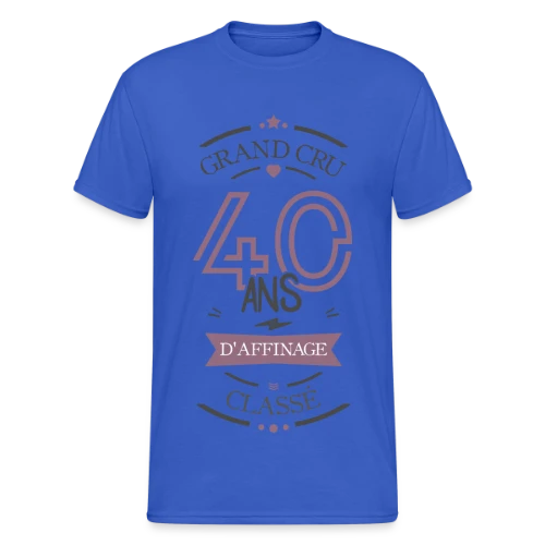 40 Ans d'Affinage : T-shirt Humour Anniversaire - T-shirt Gildan épais homme
