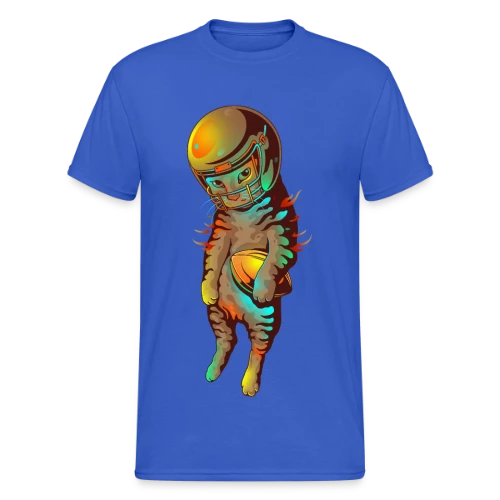 Félin Touchdown - T-shirt Gildan épais homme