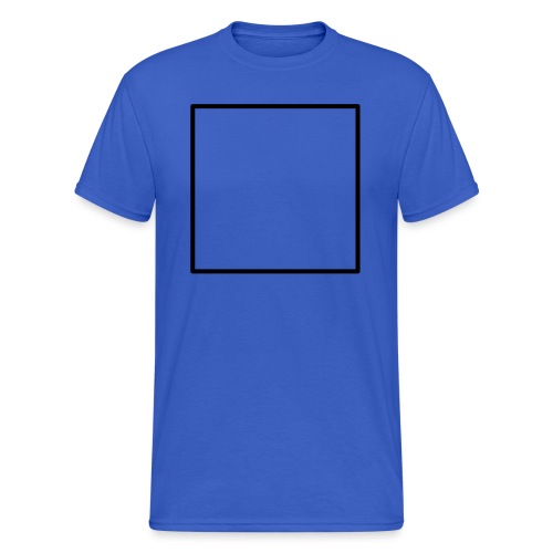 Square t shirt black - Mannen Gildan Heavy T-shirt