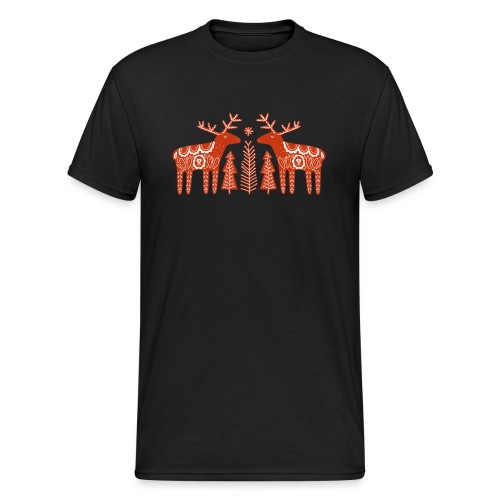 Reindeer Tribal - Männer Gildan Heavy T-Shirt