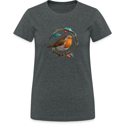 Robin Redbreast - Frauen Gildan Heavy T-Shirt