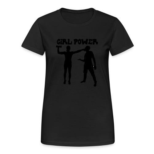 GIRL POWER hits - Camiseta pesada Gildan para mujer