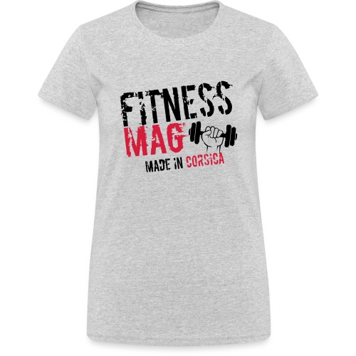 Fitness Mag made in corsica 100% Polyester - T-shirt Gildan épais femme