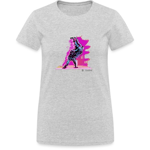 Neon Throw - Vrouwen Gildan Heavy T-shirt