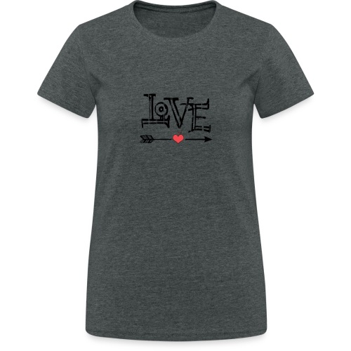 Love flêche - T-shirt Gildan épais femme
