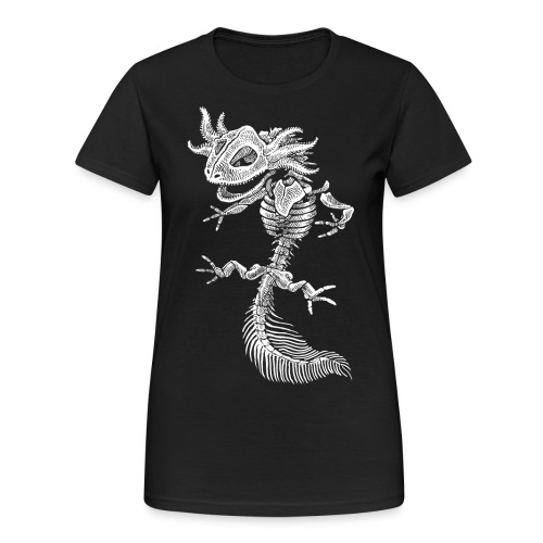 Axolotl Skeleton - T-shirt Gildan épais femme