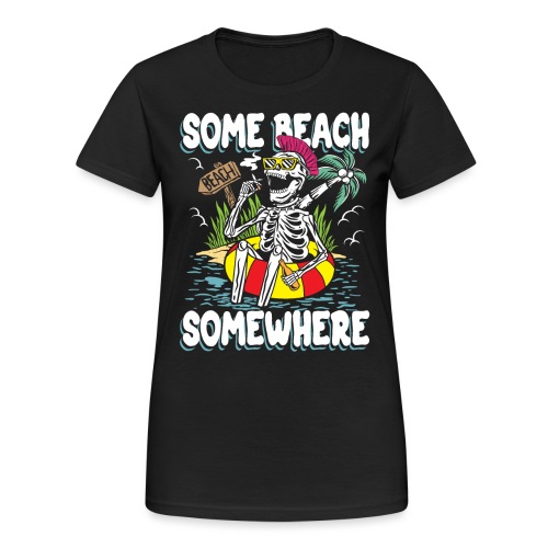 Irgendwo ein Strand | Sun & Chill Totenkopf - Frauen Gildan Heavy T-Shirt